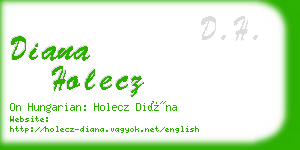 diana holecz business card